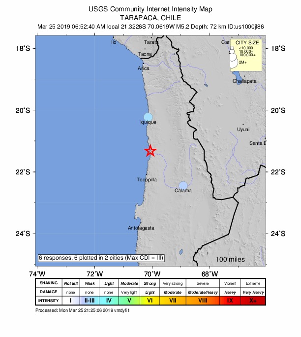 Did You Feel It? map: shaking reported by the public