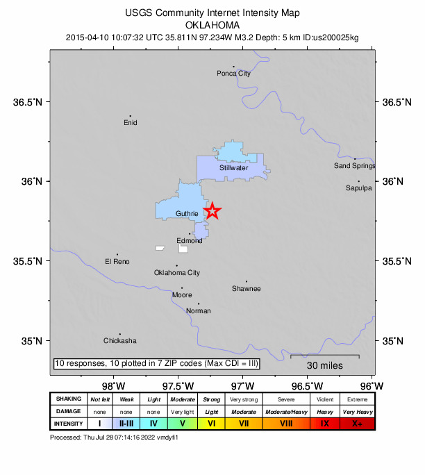 Did You Feel It? map: shaking reported by the public