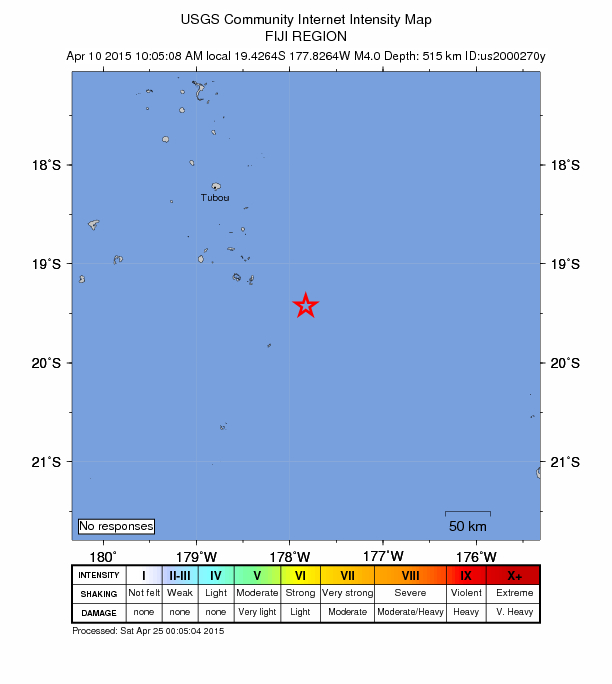Did You Feel It? map: shaking reported by the public