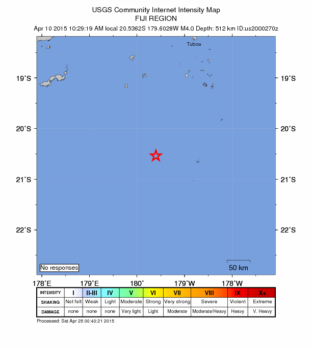 Did You Feel It? map: shaking reported by the public