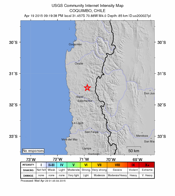 Did You Feel It? map: shaking reported by the public