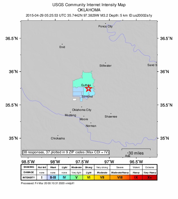 Did You Feel It? map: shaking reported by the public