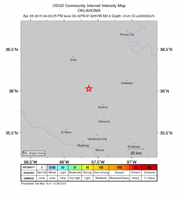 Did You Feel It? map: shaking reported by the public