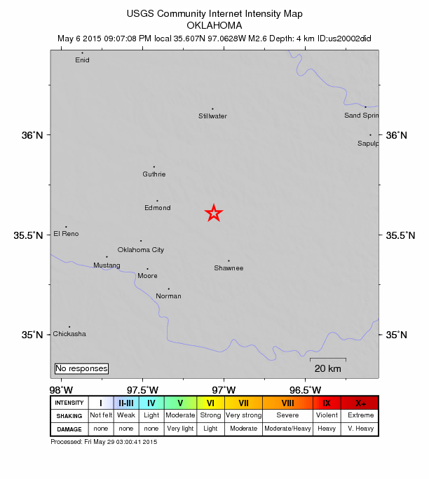 Did You Feel It? map: shaking reported by the public