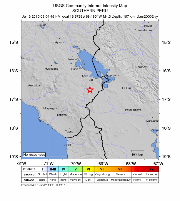 Did You Feel It? map: shaking reported by the public