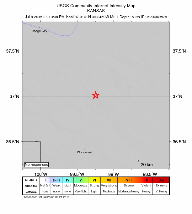Did You Feel It? map: shaking reported by the public