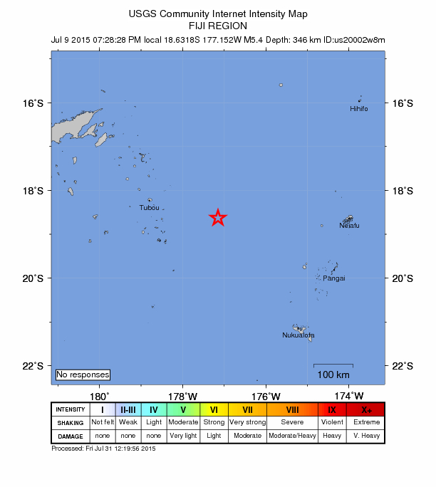 Did You Feel It? map: shaking reported by the public