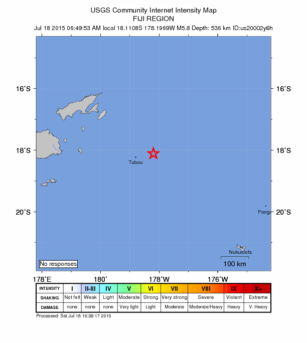 Did You Feel It? map: shaking reported by the public