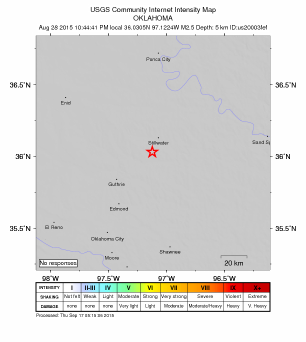Did You Feel It? map: shaking reported by the public