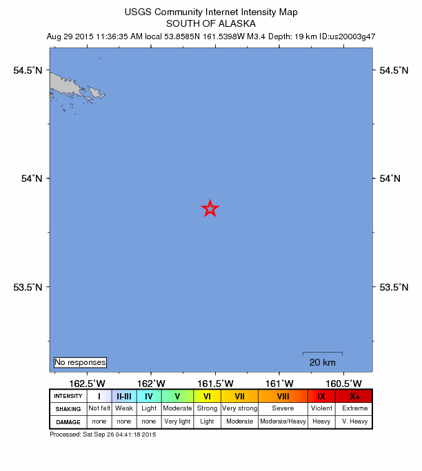Did You Feel It? map: shaking reported by the public