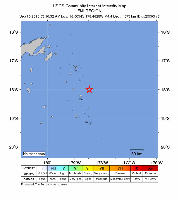 Did You Feel It? map: shaking reported by the public