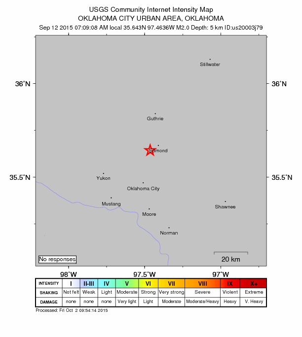 Did You Feel It? map: shaking reported by the public