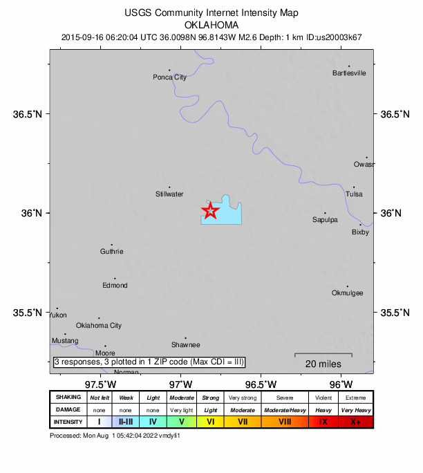 Did You Feel It? map: shaking reported by the public