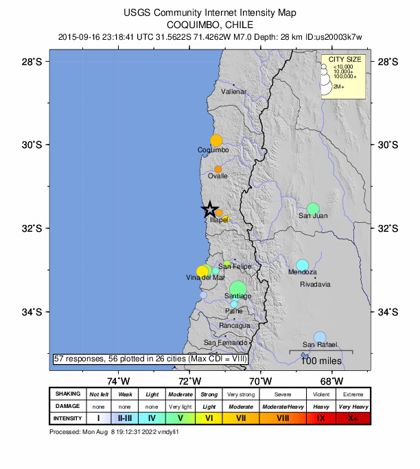 Did You Feel It? map: shaking reported by the public