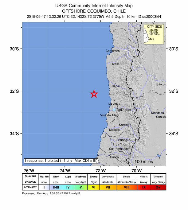 Did You Feel It? map: shaking reported by the public