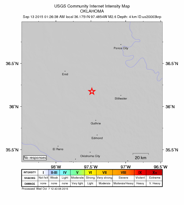 Did You Feel It? map: shaking reported by the public
