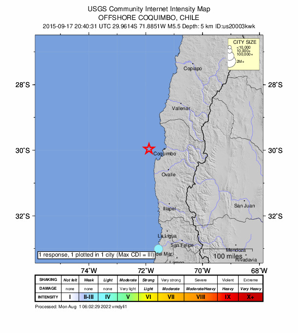 Did You Feel It? map: shaking reported by the public