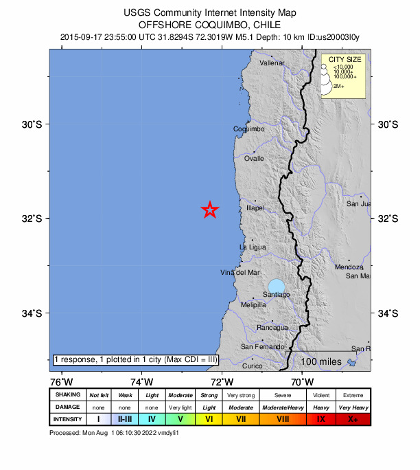 Did You Feel It? map: shaking reported by the public