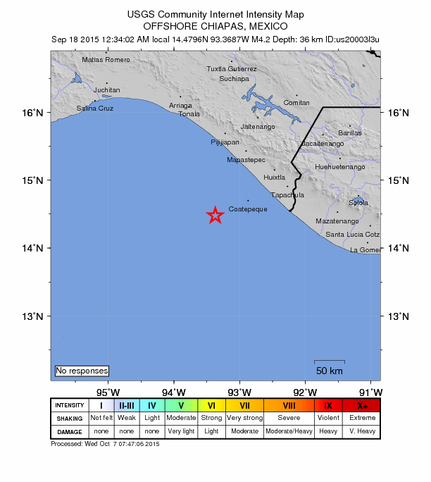 Did You Feel It? map: shaking reported by the public