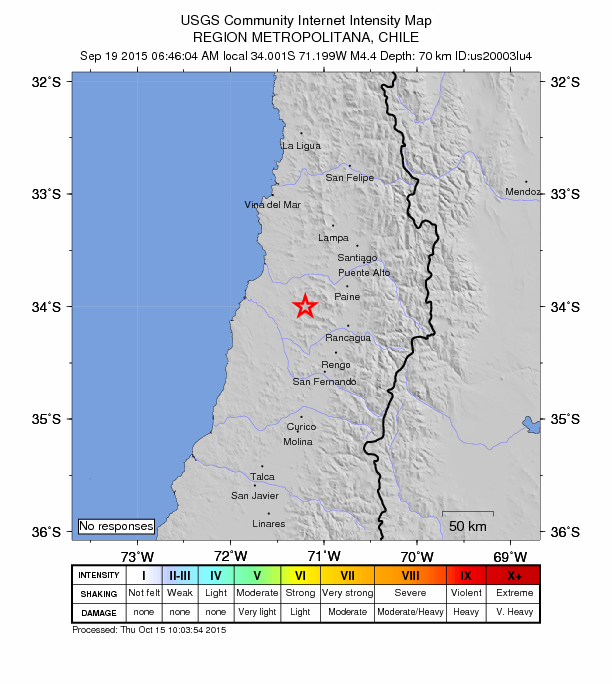 Did You Feel It? map: shaking reported by the public