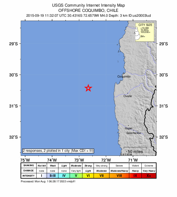 Did You Feel It? map: shaking reported by the public