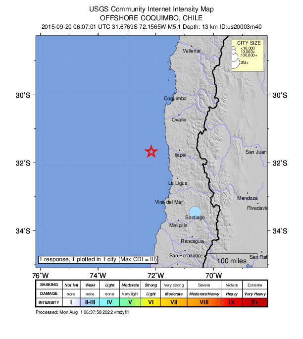 Did You Feel It? map: shaking reported by the public