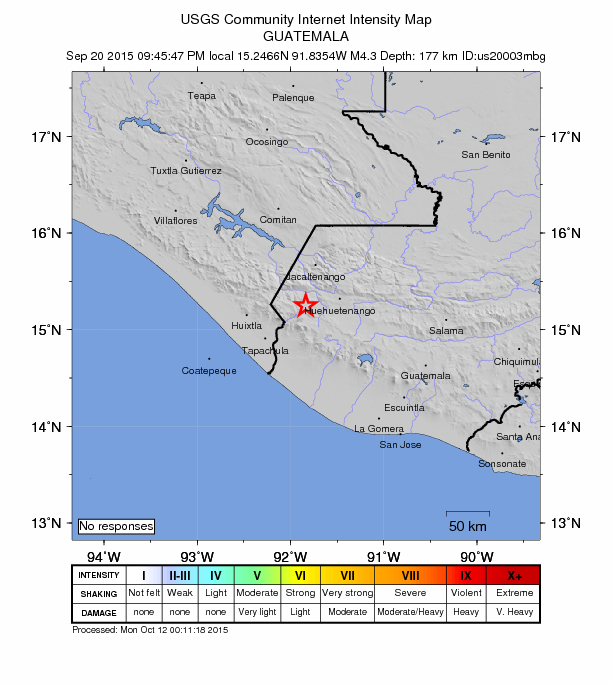Did You Feel It? map: shaking reported by the public