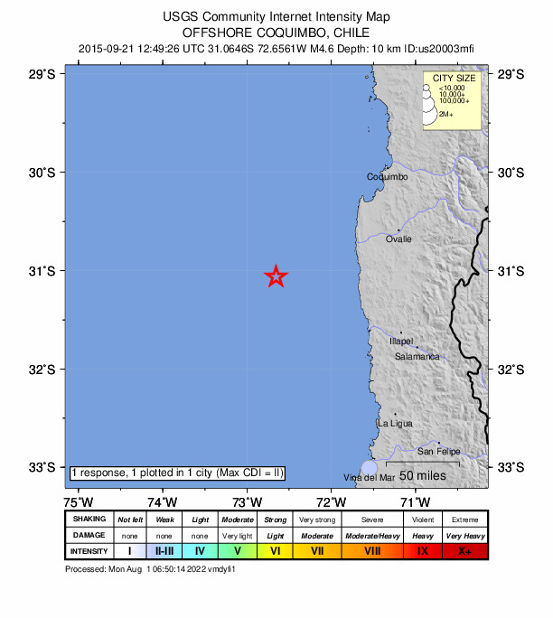 Did You Feel It? map: shaking reported by the public
