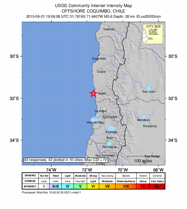 Did You Feel It? map: shaking reported by the public
