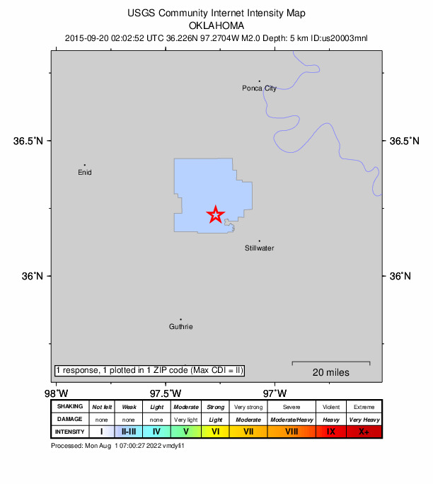 Did You Feel It? map: shaking reported by the public