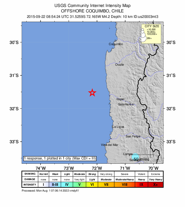 Did You Feel It? map: shaking reported by the public