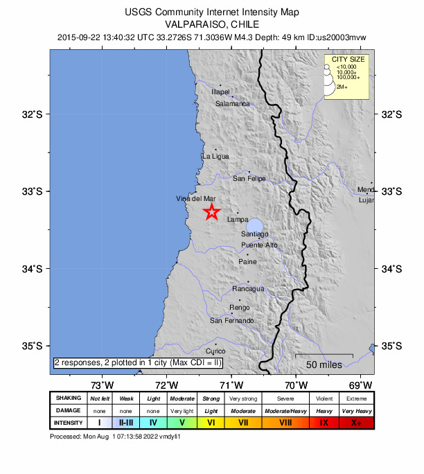 Did You Feel It? map: shaking reported by the public