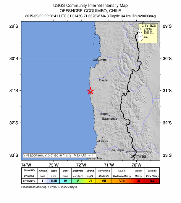 Did You Feel It? map: shaking reported by the public