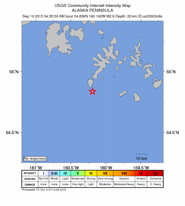 Did You Feel It? map: shaking reported by the public
