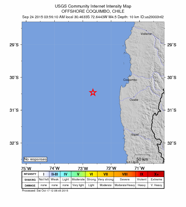 Did You Feel It? map: shaking reported by the public