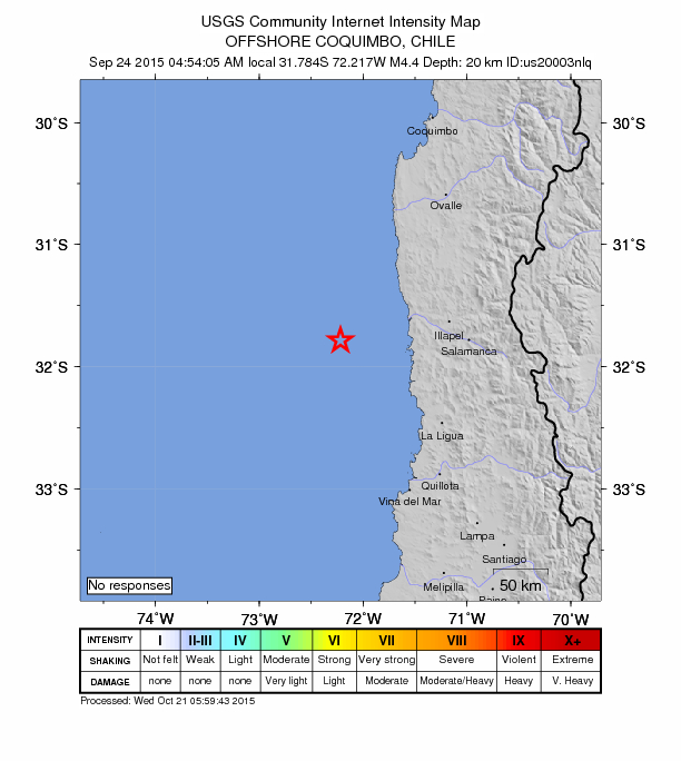Did You Feel It? map: shaking reported by the public