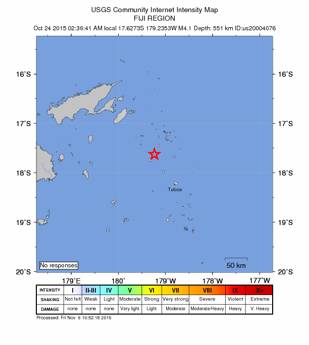 Did You Feel It? map: shaking reported by the public
