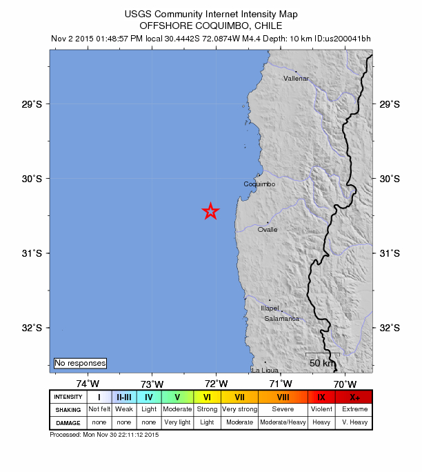 Did You Feel It? map: shaking reported by the public