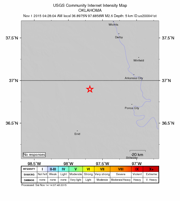 Did You Feel It? map: shaking reported by the public