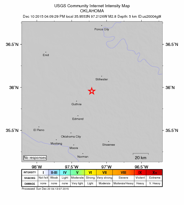 Did You Feel It? map: shaking reported by the public