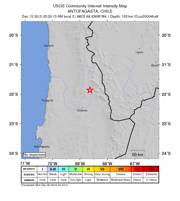 Did You Feel It? map: shaking reported by the public