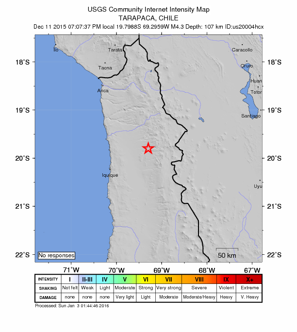 Did You Feel It? map: shaking reported by the public