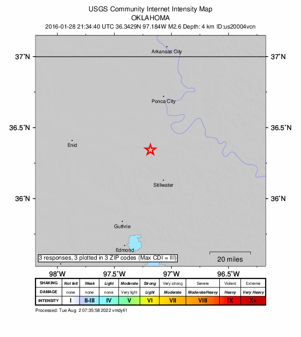 Did You Feel It? map: shaking reported by the public