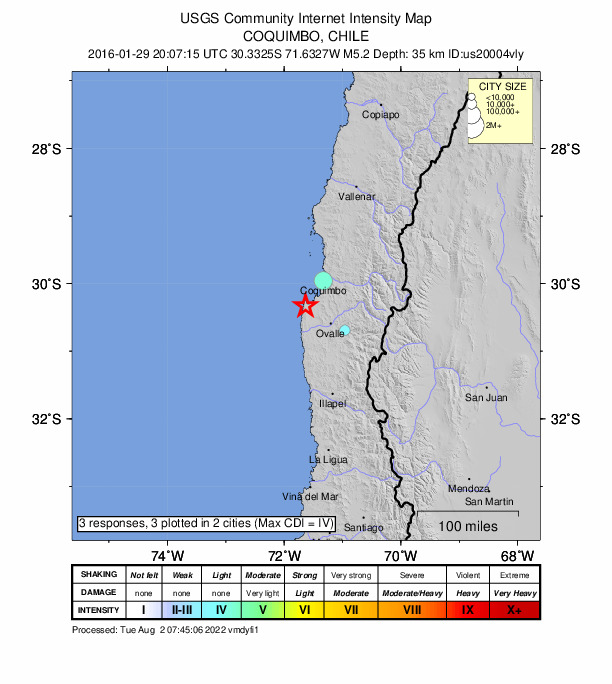 Did You Feel It? map: shaking reported by the public
