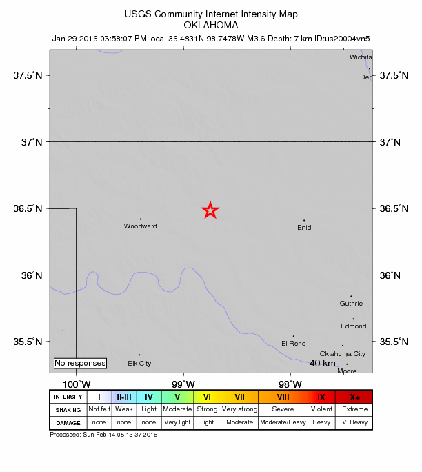 Did You Feel It? map: shaking reported by the public