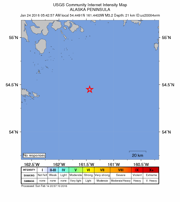 Did You Feel It? map: shaking reported by the public