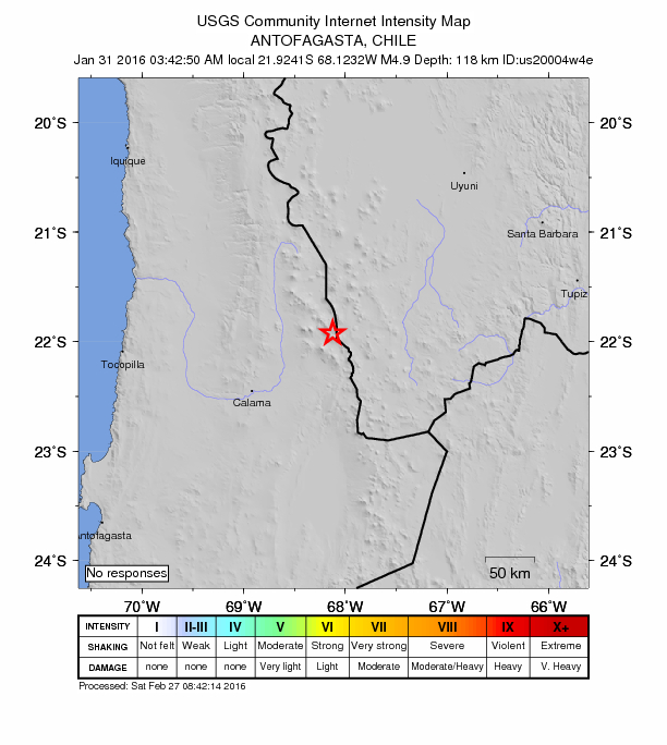 Did You Feel It? map: shaking reported by the public