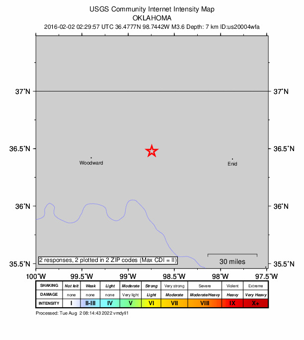Did You Feel It? map: shaking reported by the public