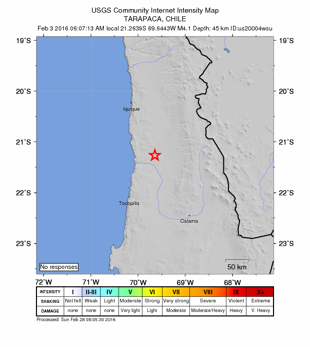 Did You Feel It? map: shaking reported by the public