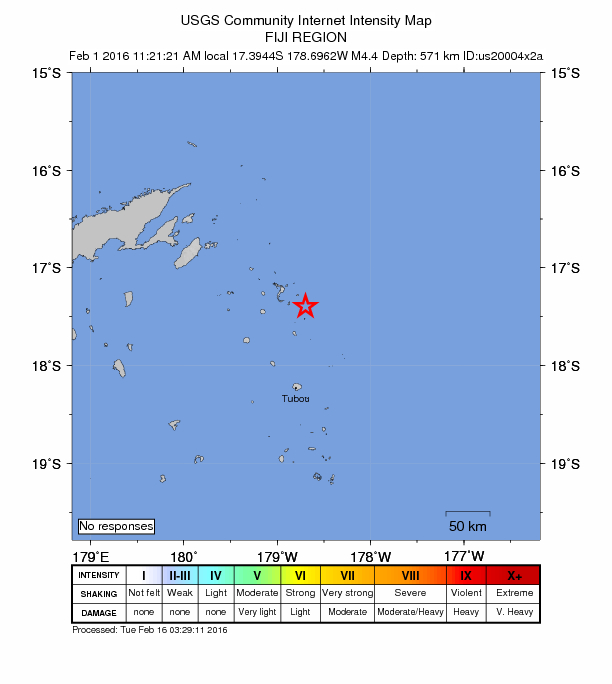 Did You Feel It? map: shaking reported by the public